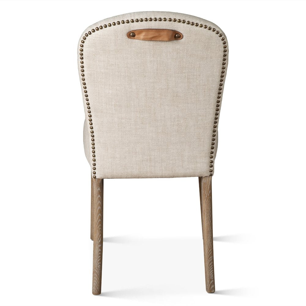 Olivia Dining Chair in Beige Linen