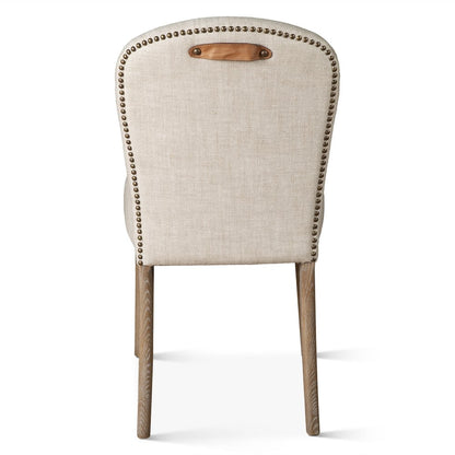 Olivia Dining Chair in Beige Linen