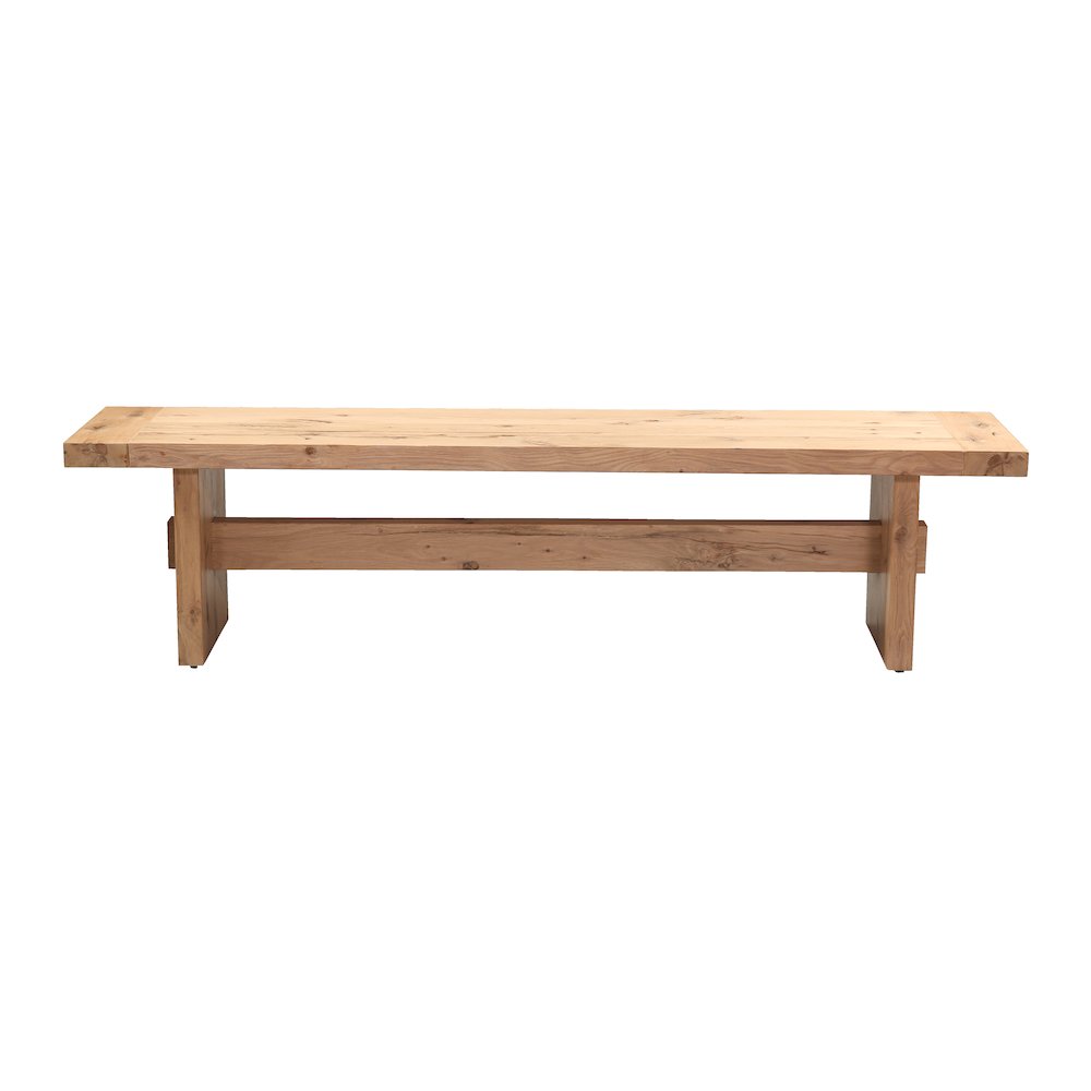 Alpine 74" Bench in Distressed Oak