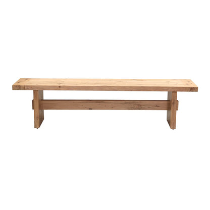 Alpine 74" Bench in Distressed Oak