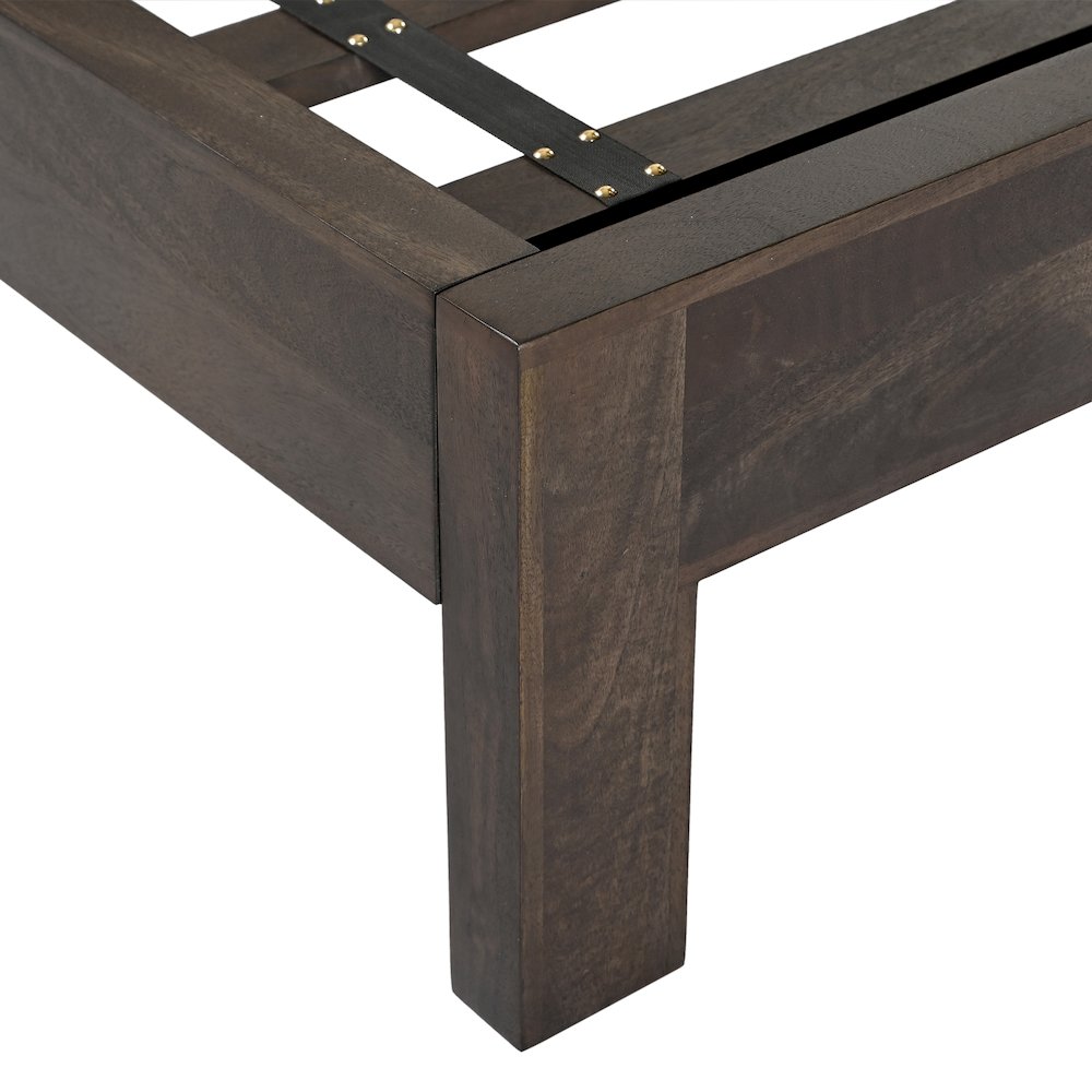 Cairo Queen Bed in Dark Java