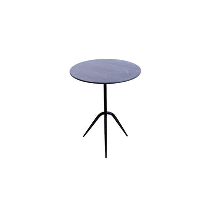 Glacier 18" Accent Table with Lava Marble
