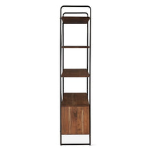Halden Tall Bookshelf in Pecan Brown