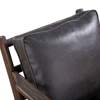 Robert Armchair in Black Leather