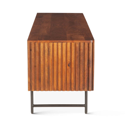 Halden 67" Plasma Cabinet Pecan Brown