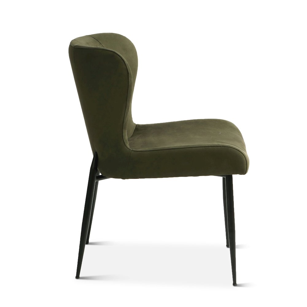 Isabella Green Suede Dining Chair