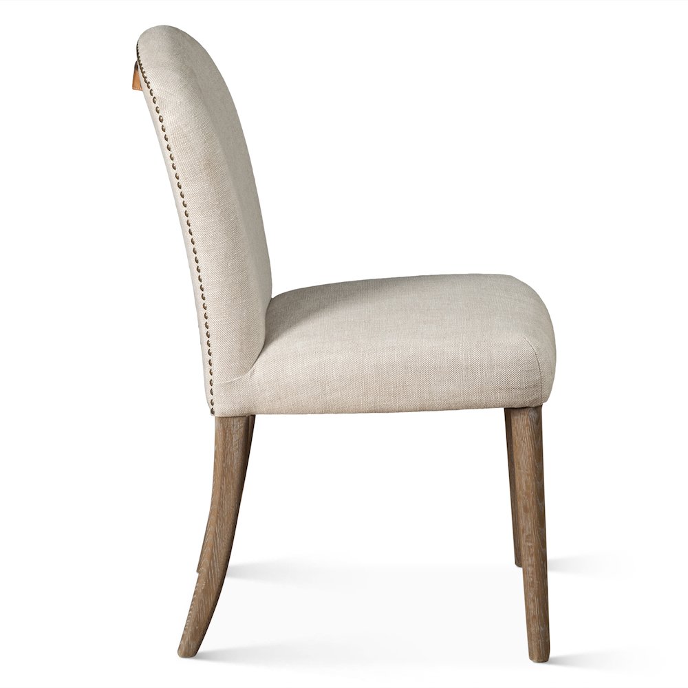Olivia Dining Chair in Beige Linen