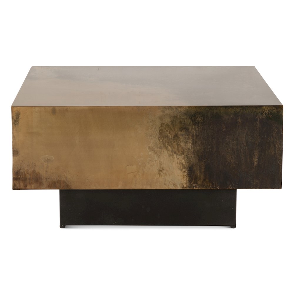 St. George 35" Coffee Table in Oxidized Copper