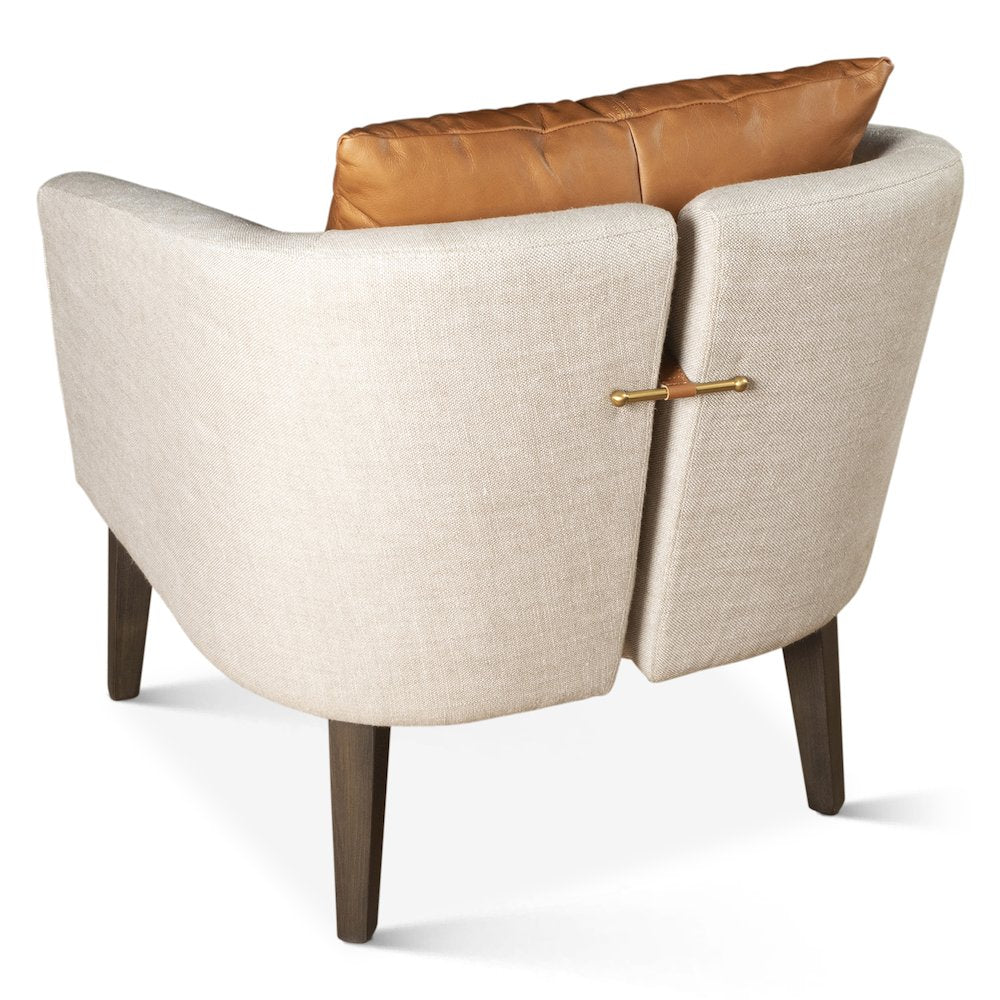 Olivia Armchair in Beige Linen