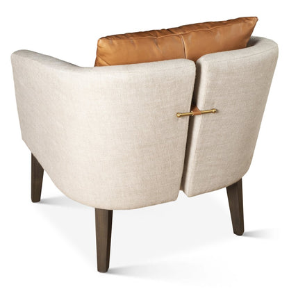 Olivia Armchair in Beige Linen