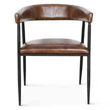 Brisbane Halstead Dining Chair in Chestnut Leather