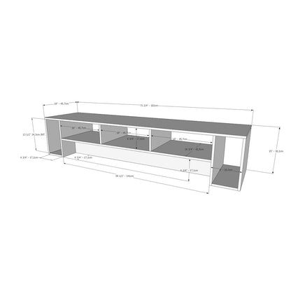 72-Inch Tv Stand In Walnut