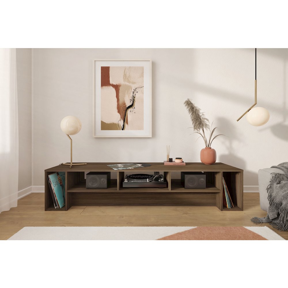 72-Inch Tv Stand In Walnut
