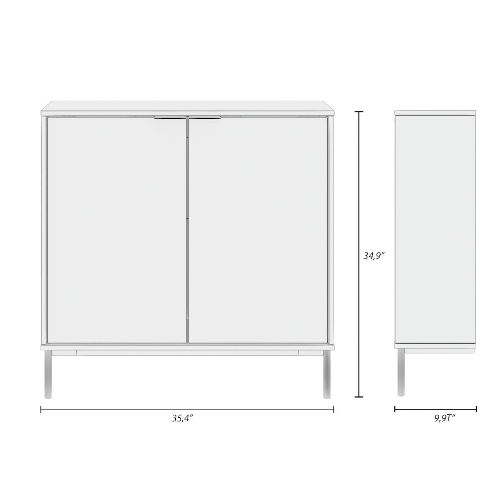 Slim 2-Door Storage Console