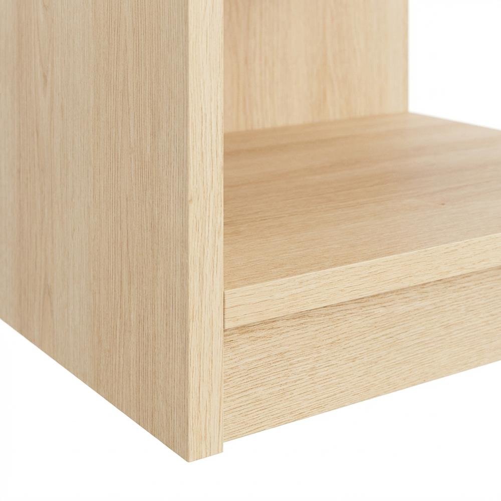 Blonde Oak Nightstands, Set of 2 with Modern Design