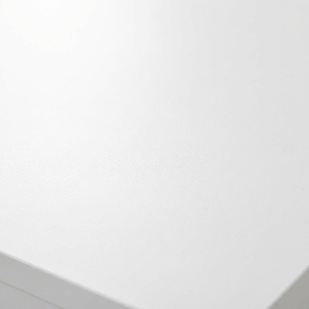 Reversible Desk Panel For Home Office, White And Walnut Finish, Modern Style