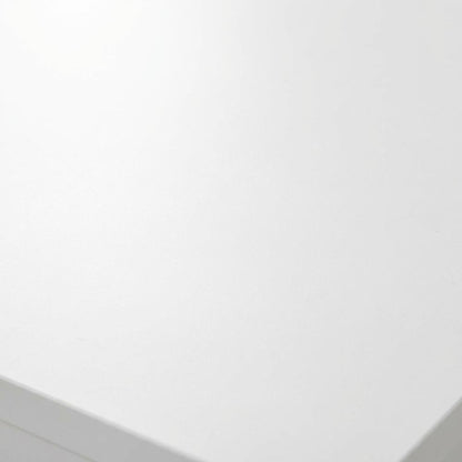 Reversible Desk Panel For Home Office, White And Walnut Finish, Modern Style