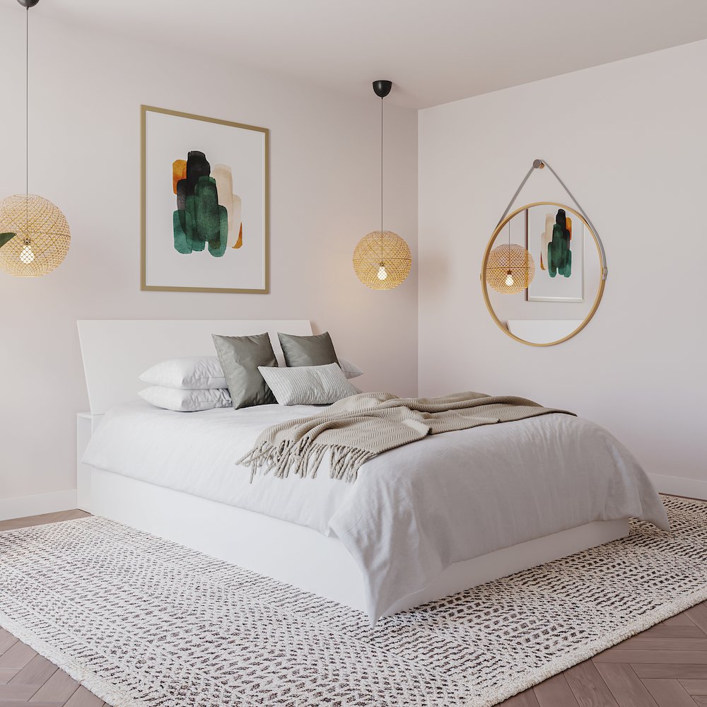 Storage Headboard, Full|White
