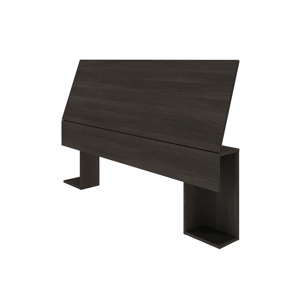 Storage Headboard, Full|Ebony