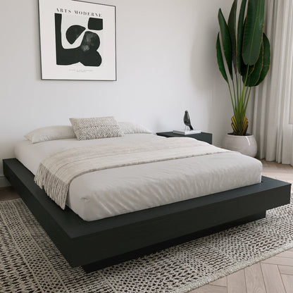 Marconi Platform Bed Frame In Black Karisma