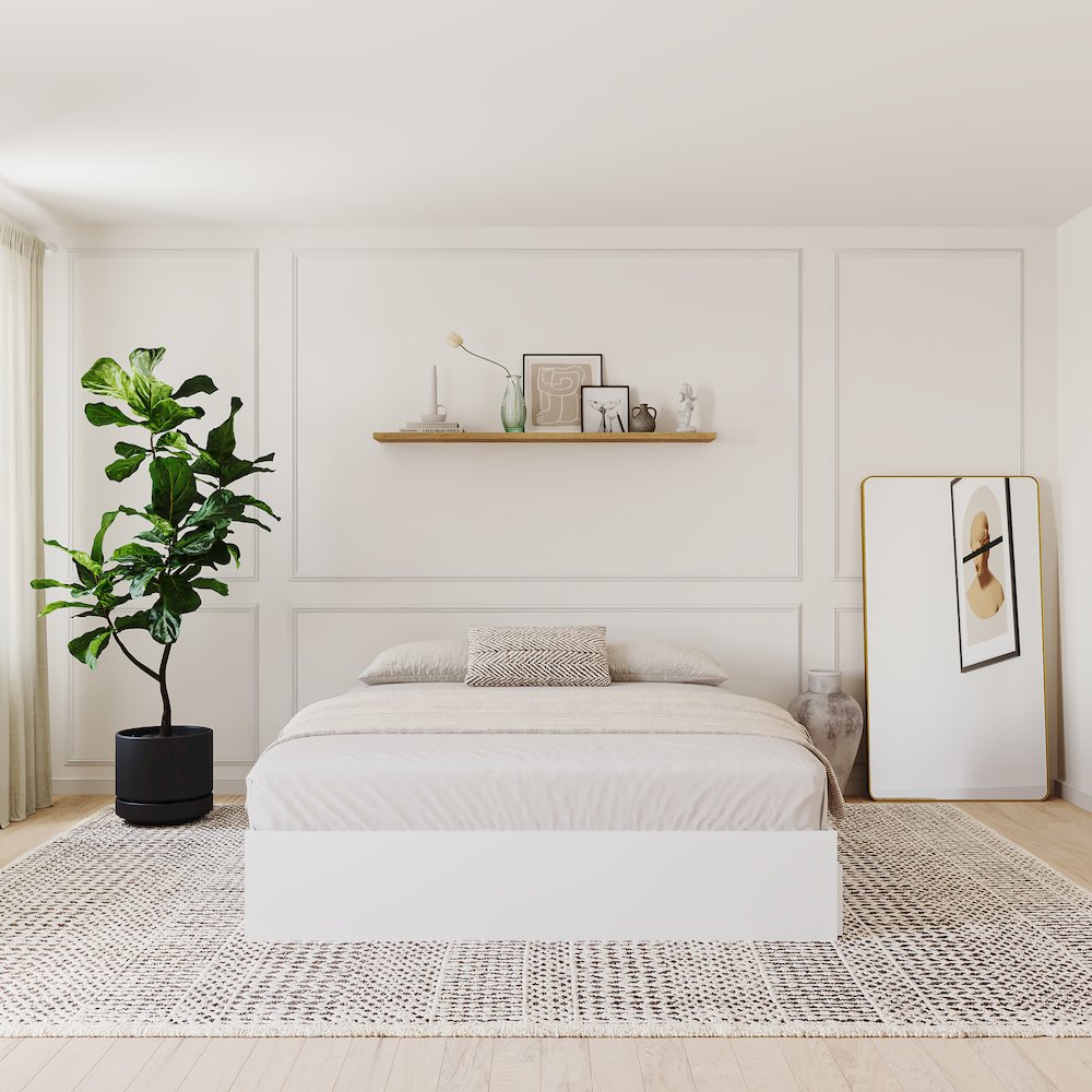 3-Drawer Storage Bed Frame, Full|White