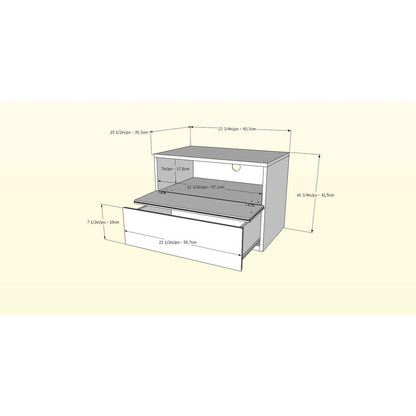 4-Piece Bedroom Set With Bed Frame, Headboard, Nightstand & Dresser, Full|White