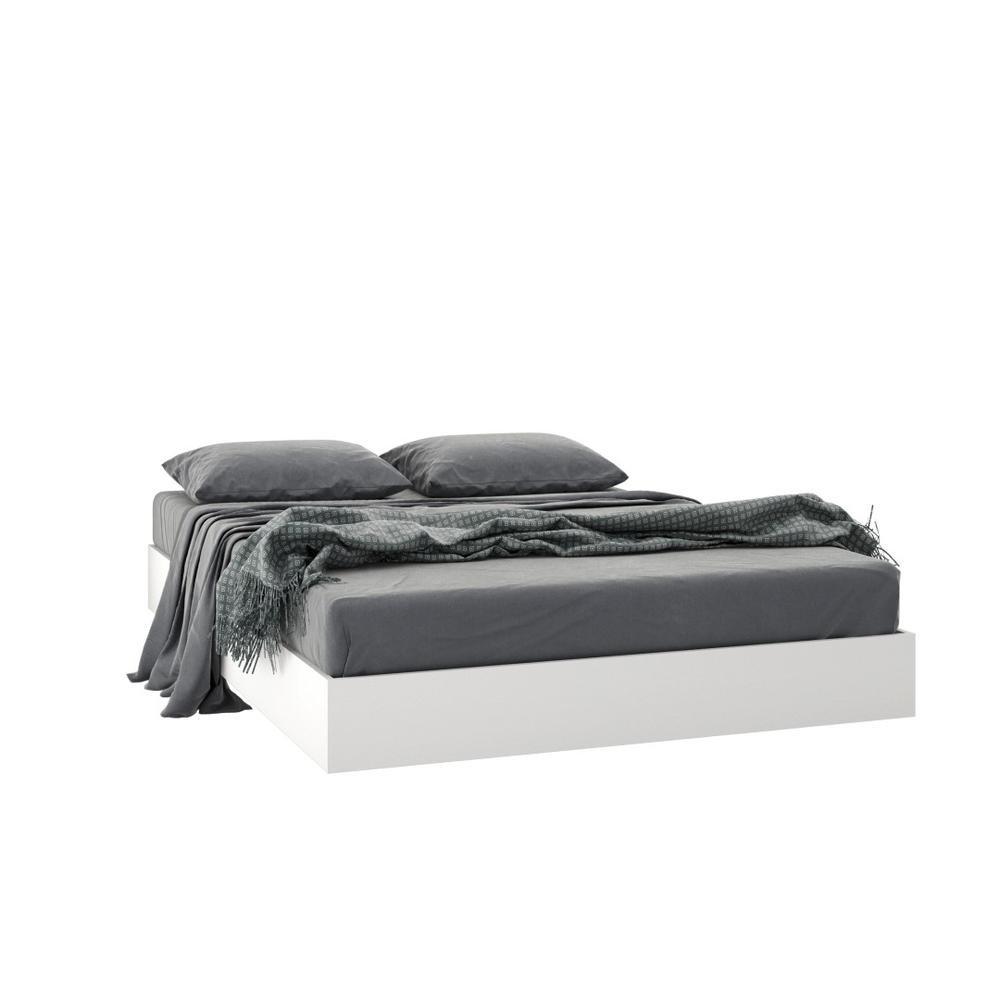 4-Piece Bedroom Set With Bed Frame, Headboard, Nightstand & Dresser, Full|White