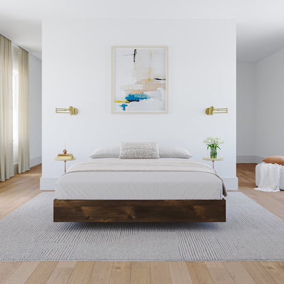 Platform Bed Frame, Full|Truffle