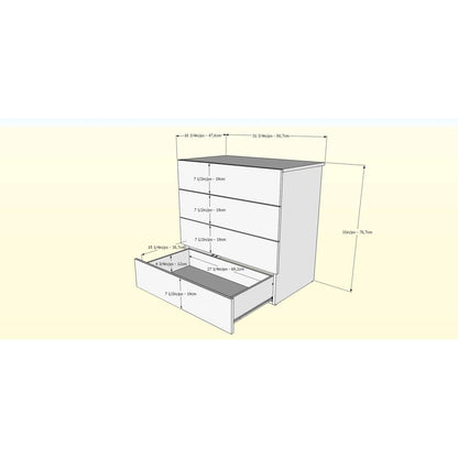 4-Piece Bedroom Set With Bed Frame, Headboard, Nightstand & Dresser, Queen