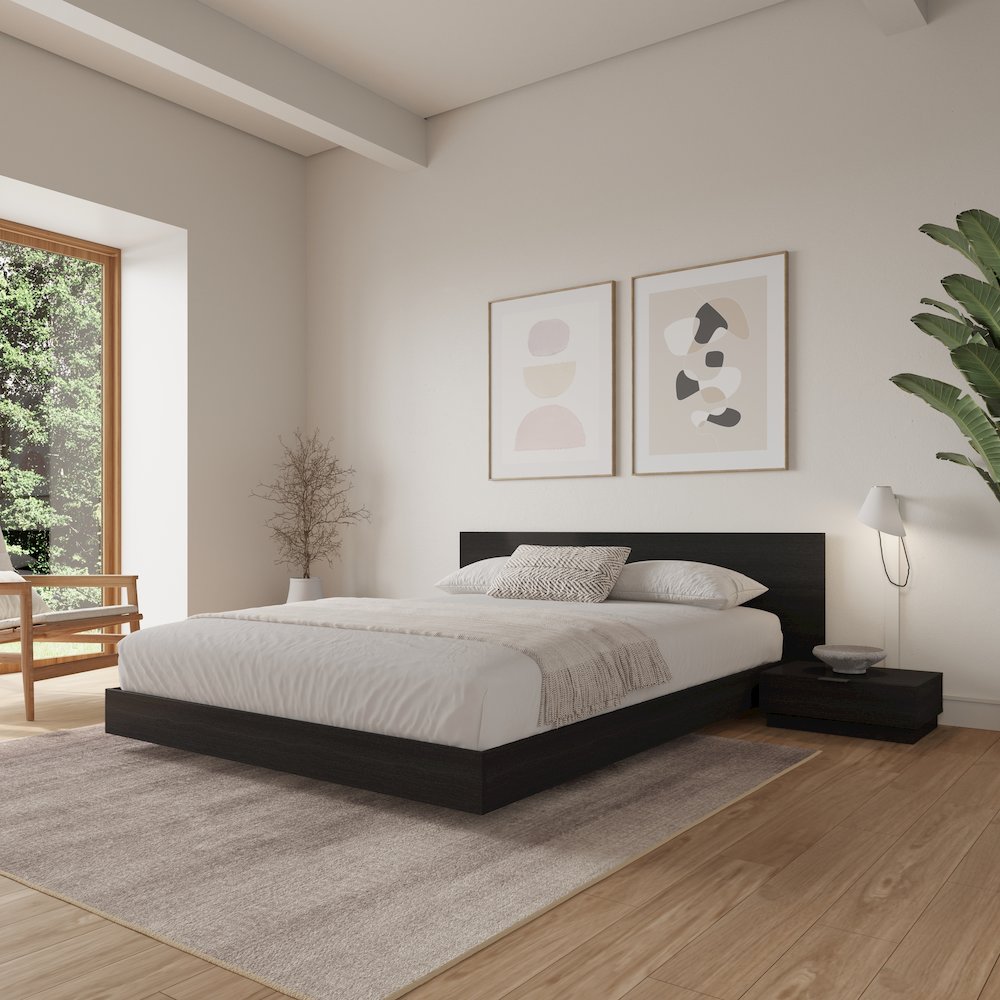 Satori 4 Piece Low Platform Queen Bedroom Set
