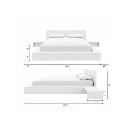 Kanso 4-Piece Low Platform Bedroom set