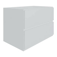 White Nightstand with One Drawer and Folding Door for Modern Bedroom Storage