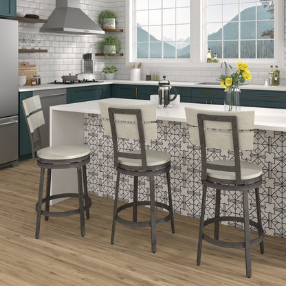 Wilson 24" Swivel Stool - Middle Gray