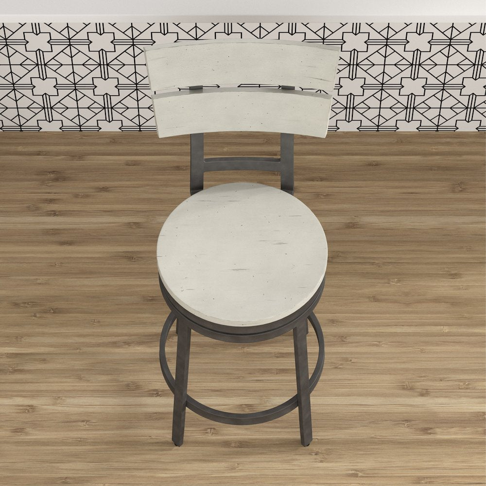 Wilson 24" Swivel Stool - Middle Gray