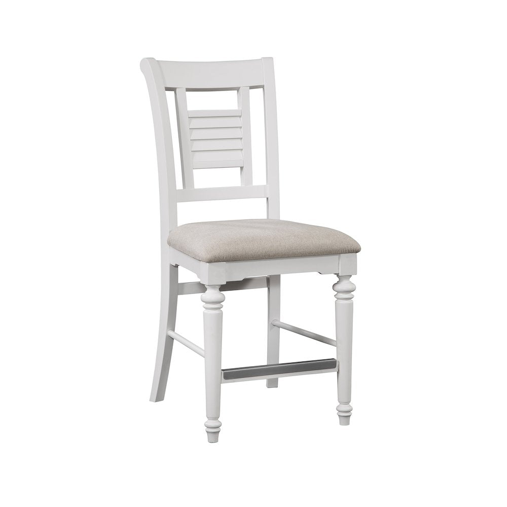 Cottage Traditions Counter Height Chair - Set of 2 - White Cottage