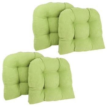 19-inch U-Shaped Microsuede Tufted Dining Chair Cushions (Set of 4)