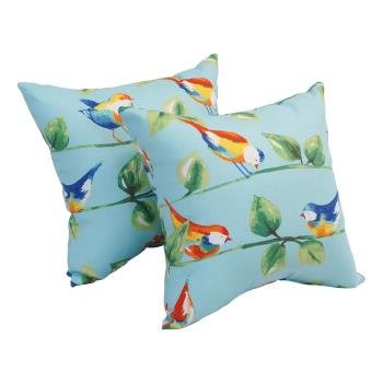 17-inch Square Polyester Outdoor Throw Pillows (Set of 4)