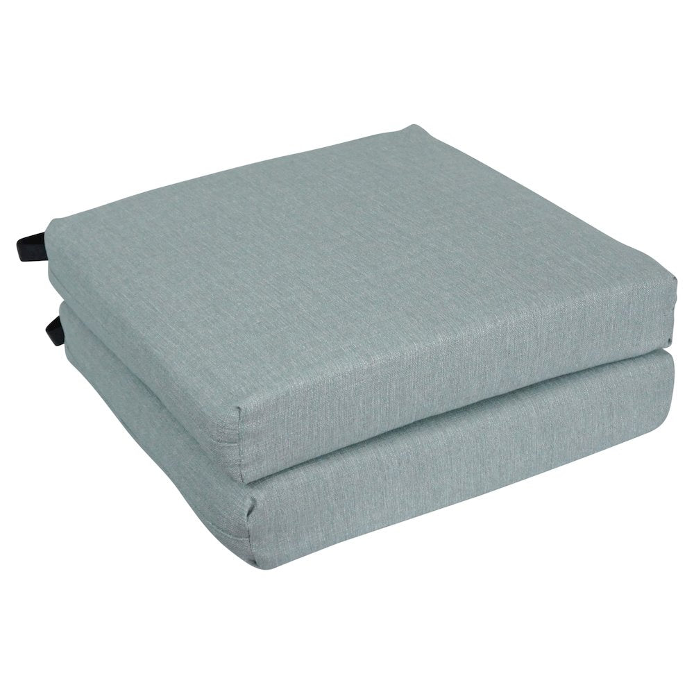 20-inch by 19-inch Premium Olefin Outdoor Chair Cushions (Set of 2)