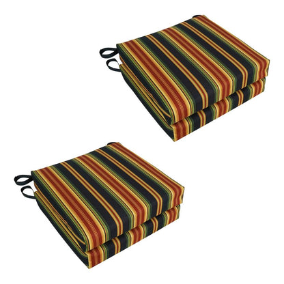 Set of 4 Outdoor Chair Cushions, Lyndhurst Raven