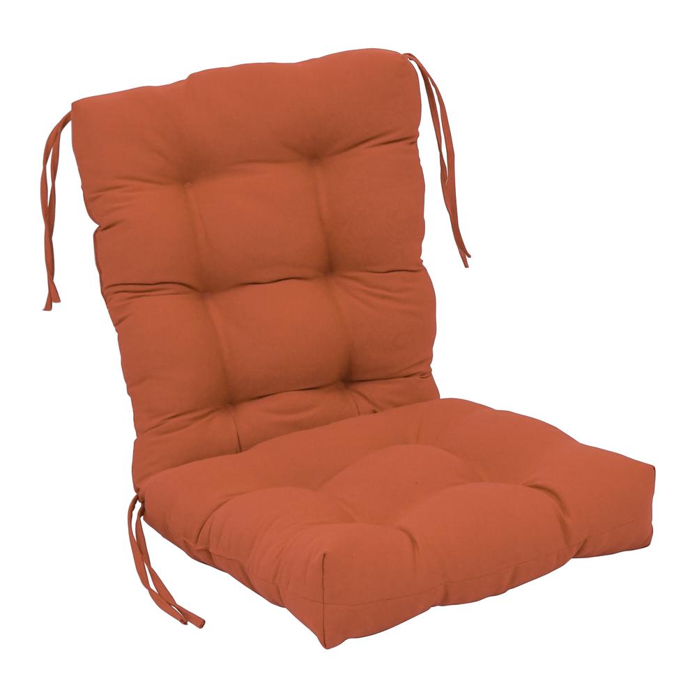 18-inch by 38-inch Solid Twill Tufted Chair Cushion