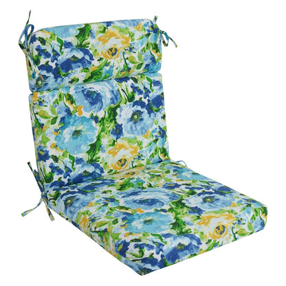 22-inch by 45-inch Polyester Patterned Outdoor Seat/ Back Chair Cushion