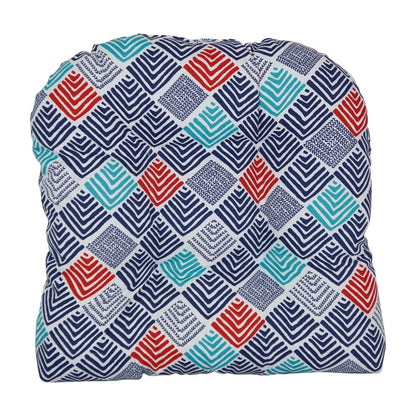 19-inch U-Shaped Spun Polyester Outdoor Tufted Dining Chair Cushion