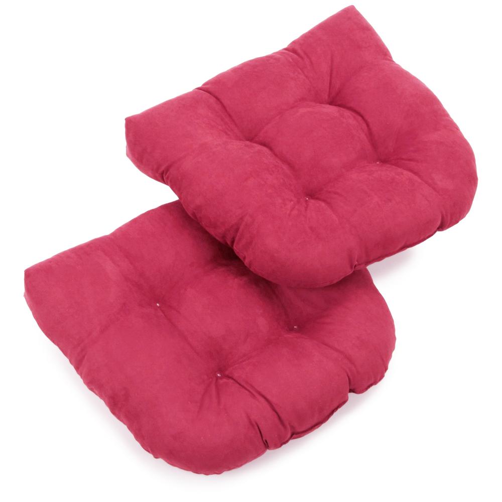 19-inch U-Shaped Microsuede Tufted Dining Chair Cushions (Set of 2)  93184-2CH-MS-BB