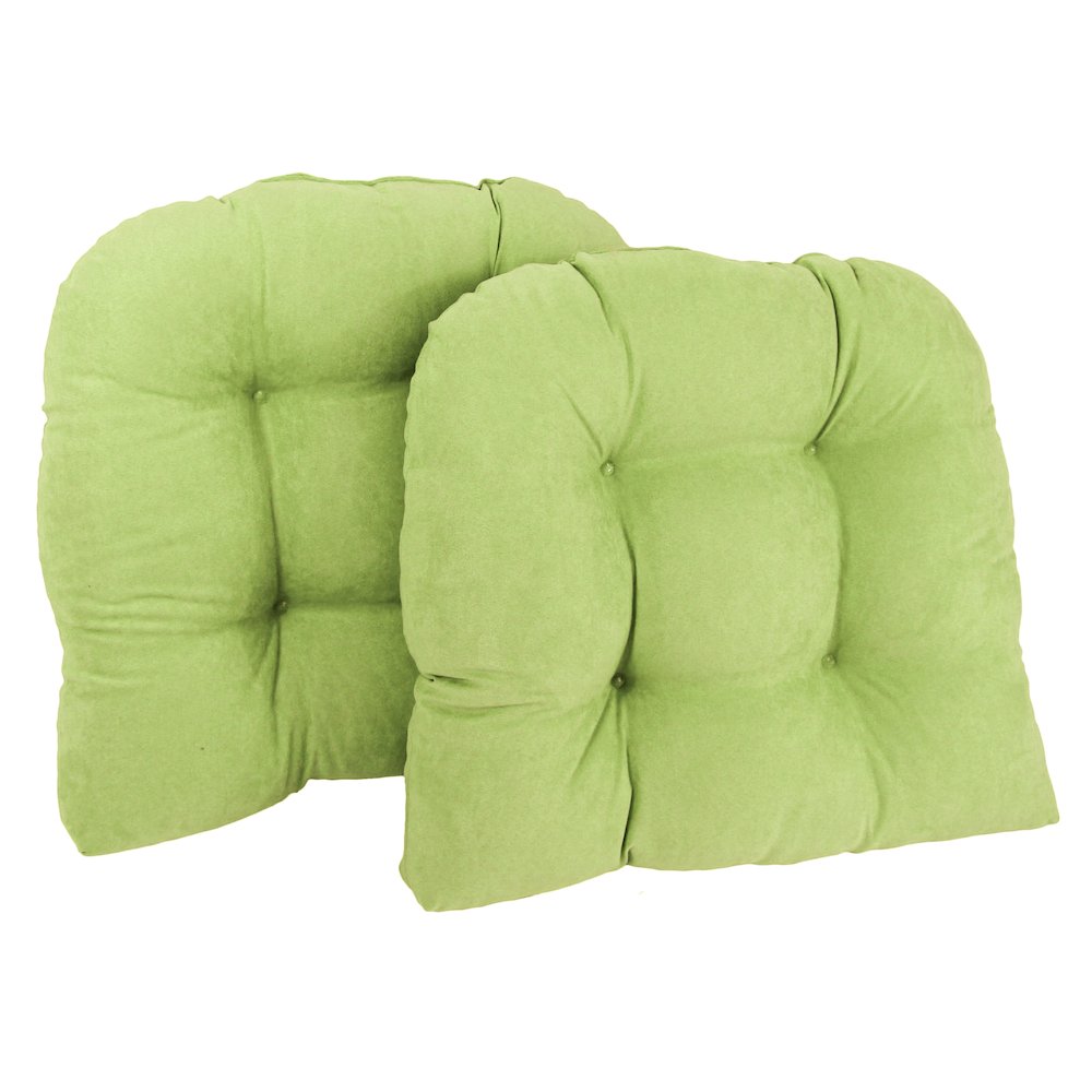 19-inch U-Shaped Microsuede Tufted Dining Chair Cushions (Set of 2)
