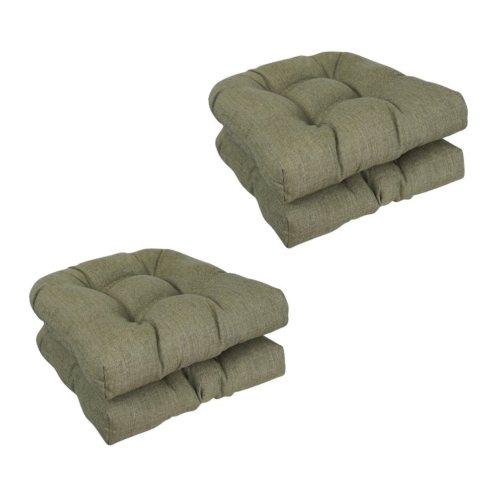 19-inch Premium Olefin Tufted Outdoor Chair Cushions (Set of 4)