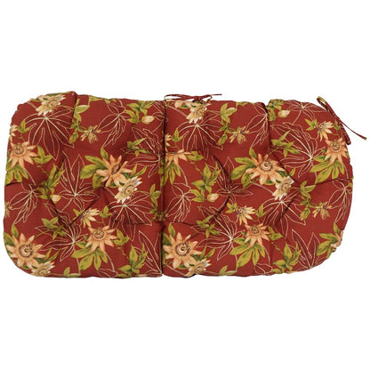 48-inch by 24-inch Patterned Outdoor Spun Polyester Swivel Rocker Cushion