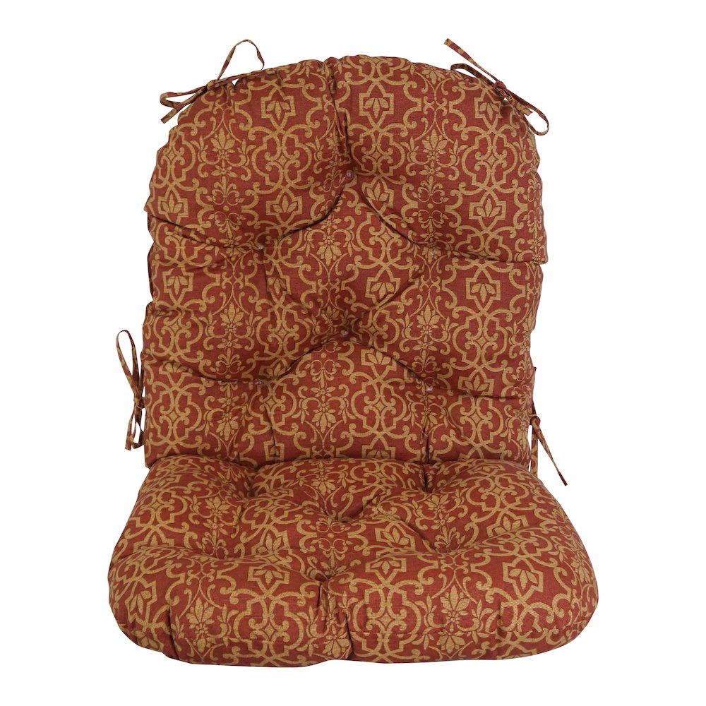 48-inch by 24-inch Patterned Outdoor Spun Polyester Swivel Rocker Cushion