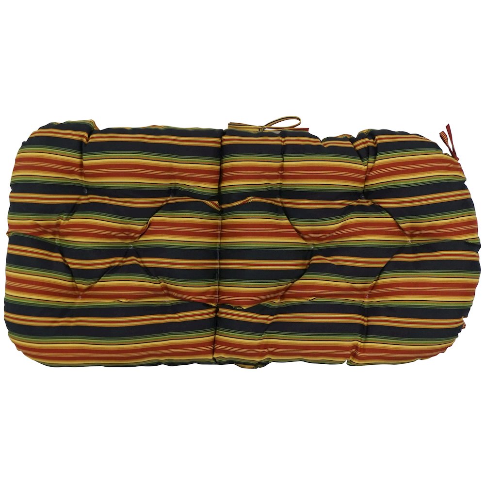 48-inch by 24-inch Patterned Outdoor Spun Polyester Swivel Rocker Cushion