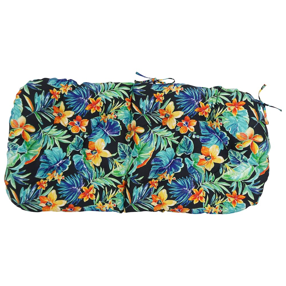 48-inch by 24-inch Patterned Outdoor Spun Polyester Swivel Rocker Cushion