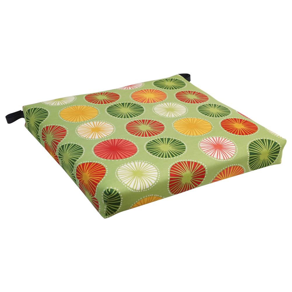 20-inch by 19-inch Patterned Outdoor Chair Cushion 93454-1CH-OD-127